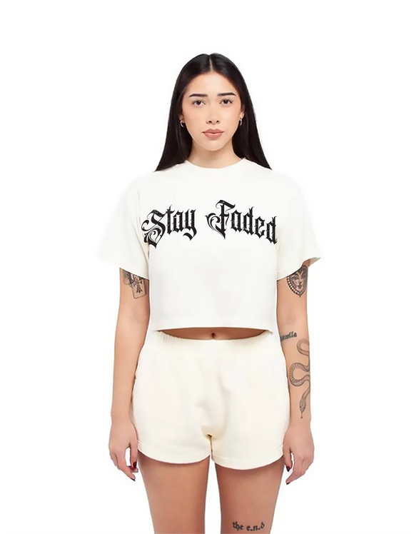 Stay Faded crop tee